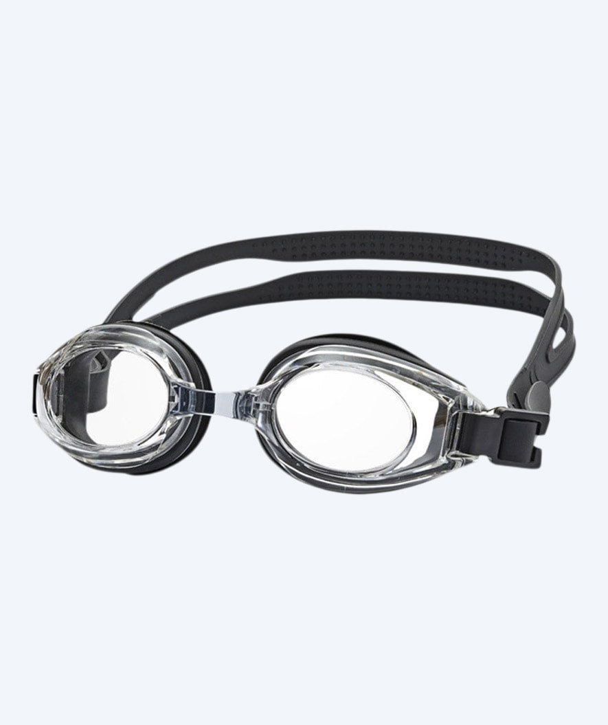 Primotec kurzsichtige Schwimmbrille mit Sehstärke für Erwachsene - (-1.5) bis (-8.0) - Schwarz