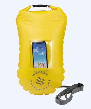 Watery Schwimmboje für Schwimmer - Window PVC 28L - Gelb