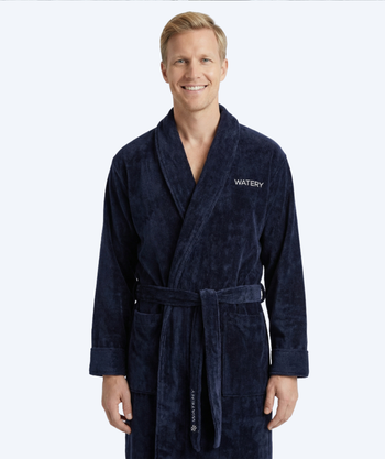 Watery Bademantel für Herren - Mariana - Marineblau