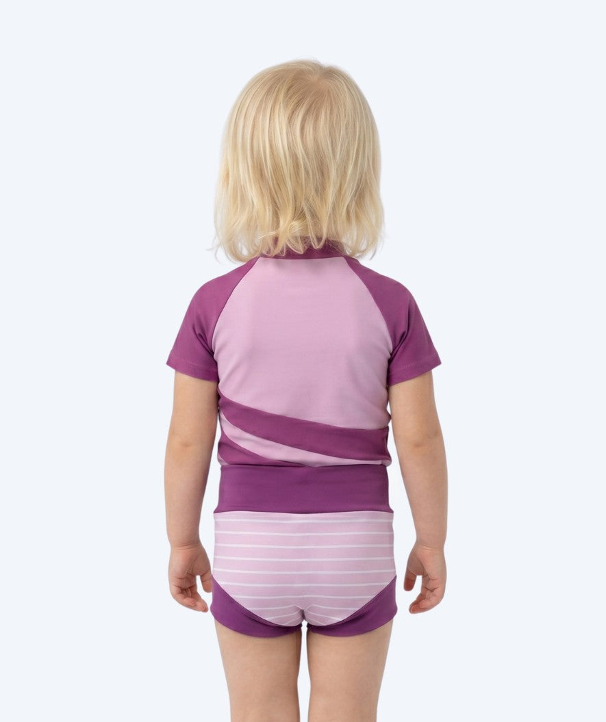 Watery Schwimmwindelhosen für Kinder - Neoprene Swim Nappy - Purple Stripes