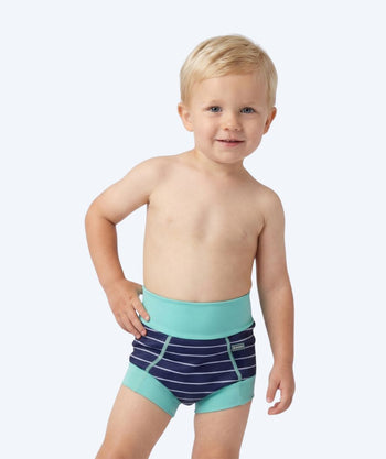 Watery Schwimmwindelhosen für Kinder - Neoprene Swim Nappy - Turquoise Stripes