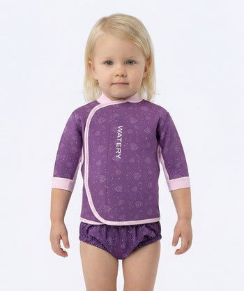 Watery Neopren Shirt - Baia Top - Atlantic Purple