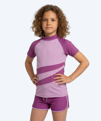 Watery UV Shirt für Kinder - Manami Kurzarm Rashguard - Atlantic Purple