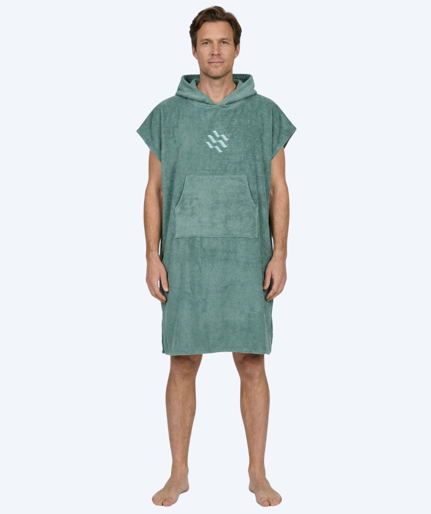 Watery Badeponcho für Erwachsene - Baumwolle - Forrest Green