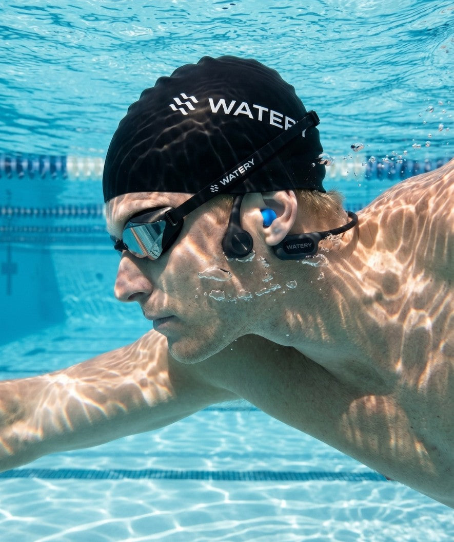 Watery wasserdichte Kopfhörer - S10 Aspire - Schwarz