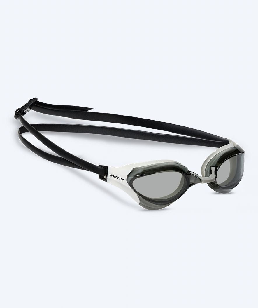 Watery Elite Schwimmbrillen - Rattle Pro - Weiß/smoke