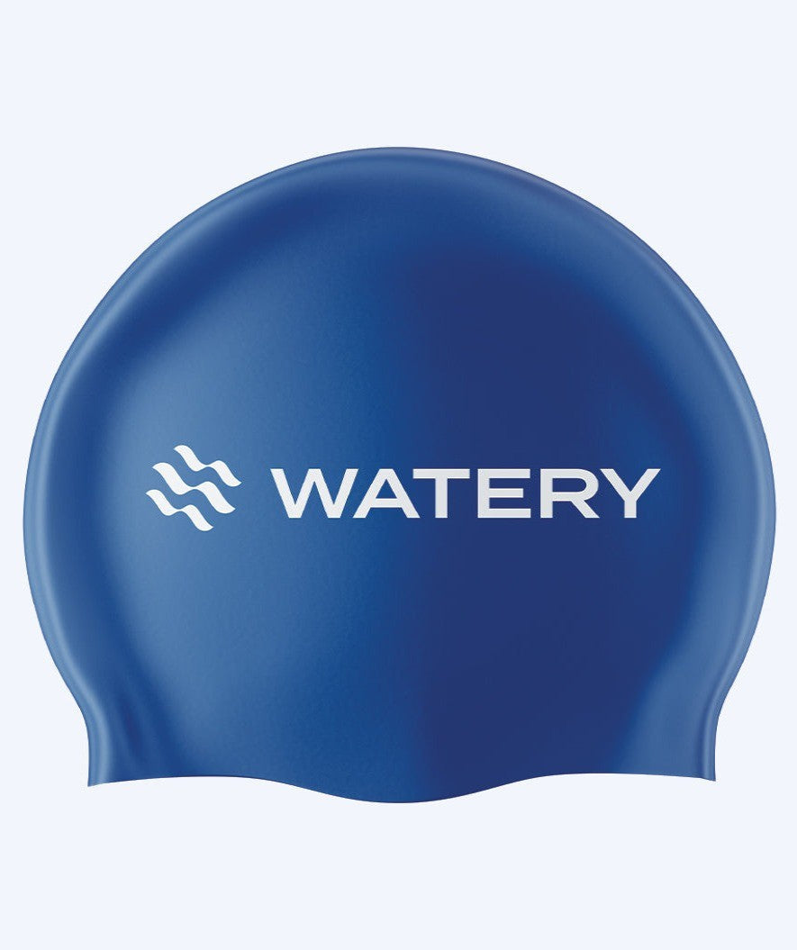 Watery Badekappe (ab 10 Jahre) - Signature Latex - Blau
