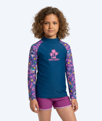 Watery UV Shirt für Kinder - Osiris Langarm Rashguard - Mehrfarbig/Dunkelblau