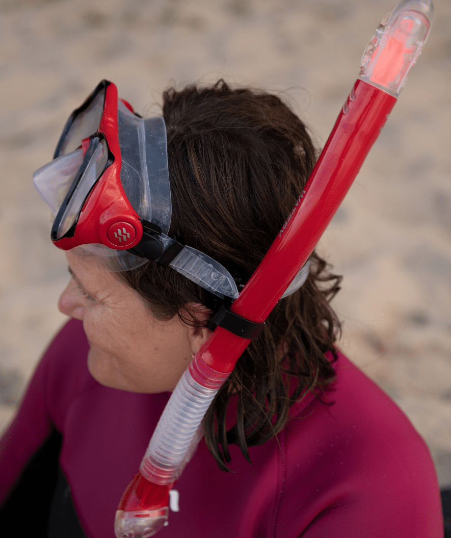 Watery Combo Schnorchelset für Erwachsene - Hudson Full-Dry - Blau