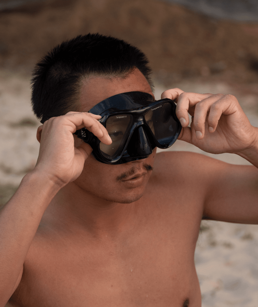 Watery Tauchmaske für Erwachsene (Ab 12 Jahren) - Hudson - Schwarz