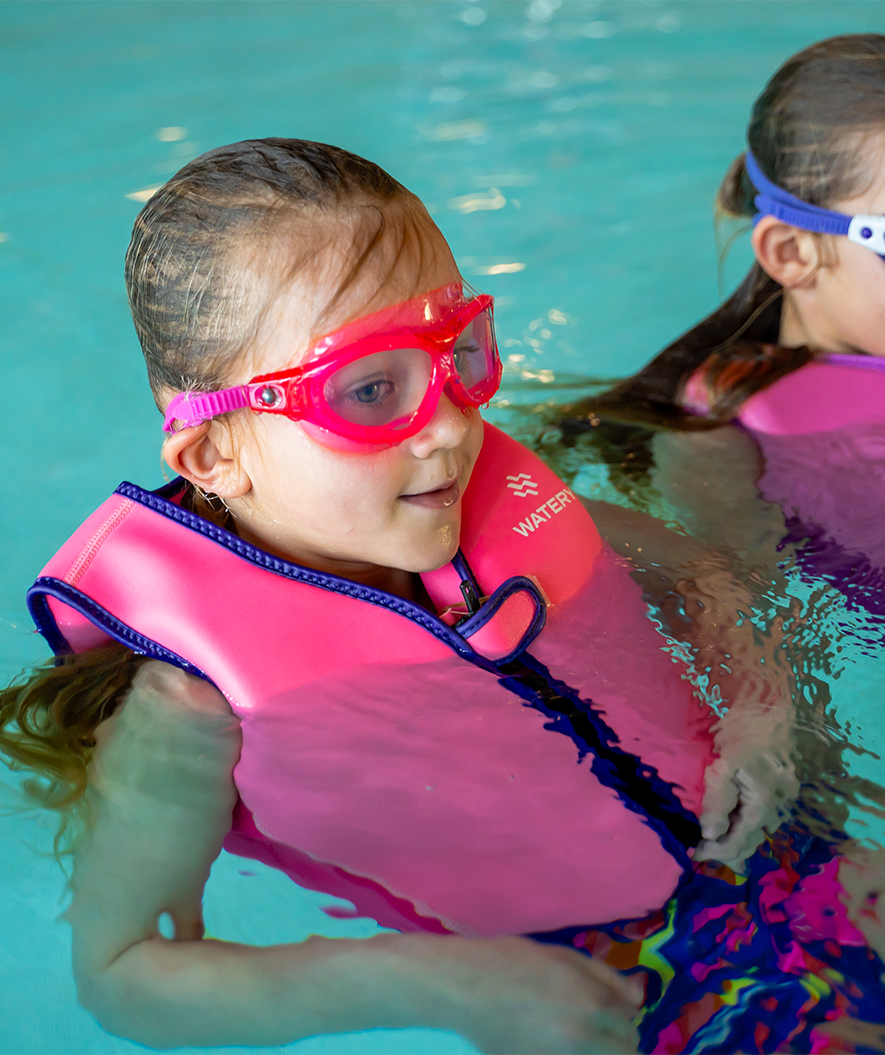 Watery Schwimmbrille für Kinder - Mantis 2.0 - Atlantic Rosa/klar