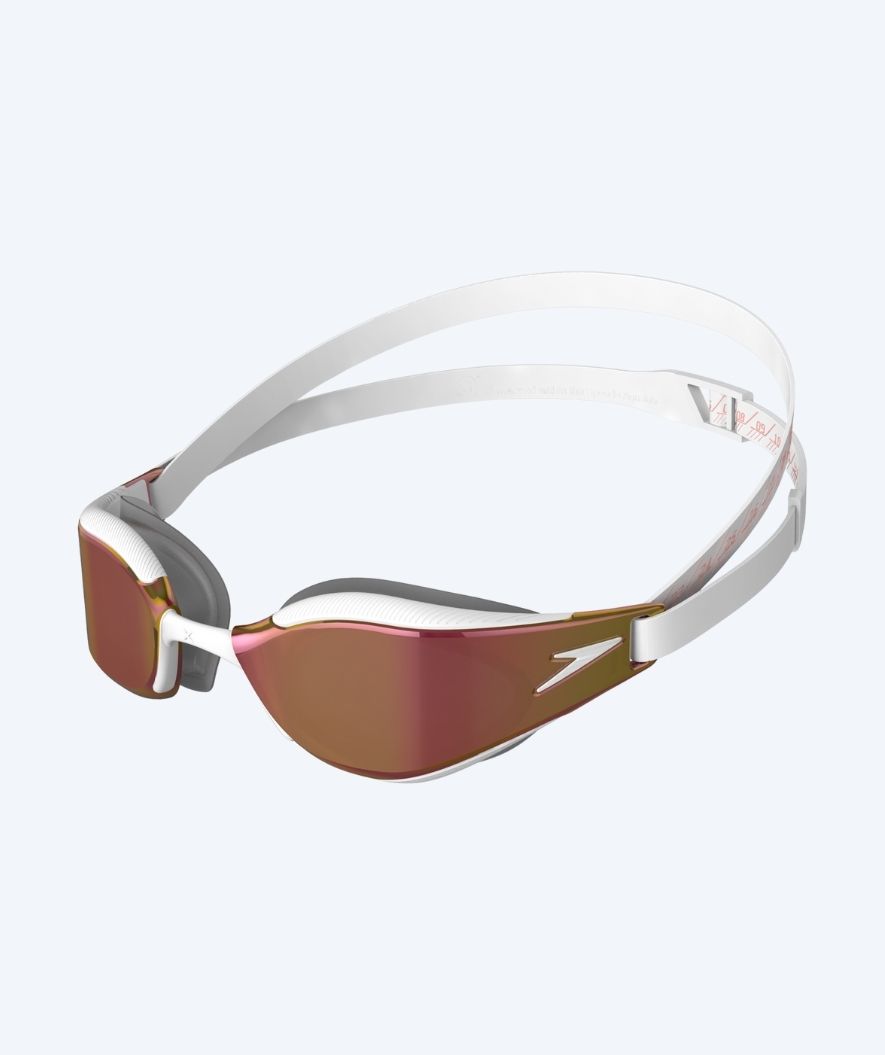 Speedo Elite Schwimmbrille - Fastskin Hyper Elite Mirror - Gold/weiß