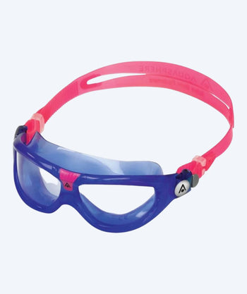 Aquasphere Taucherbrille für Kinder (3-10) - Seal 2 - Dunkelblau/Hellrosa
