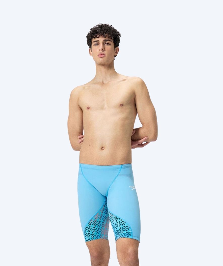 Speedo konkurrence badebukser til mænd - LZR Ignite - Blå/orange
