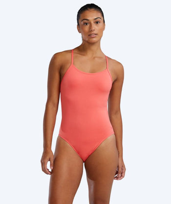 TYR Badeanzug für Damen - Durafast Solid Cutoutfit - Hellrosa