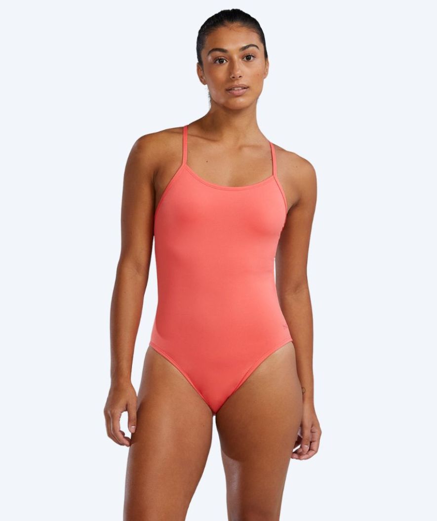 TYR Badeanzug für Damen - Durafast Solid Cutoutfit - Hellrosa