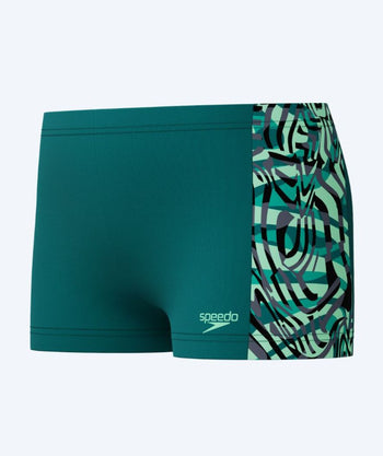 Speedo Aquashorts für Jungen - Digital Panel - Grün/Schwarz
