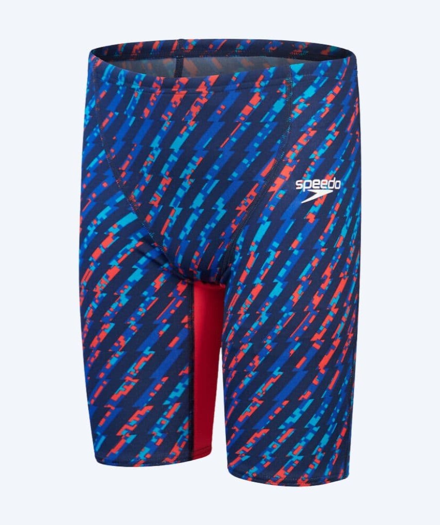 Speedo Wettkampf Badehose für Jungen - Endurance+ - Blau/rot