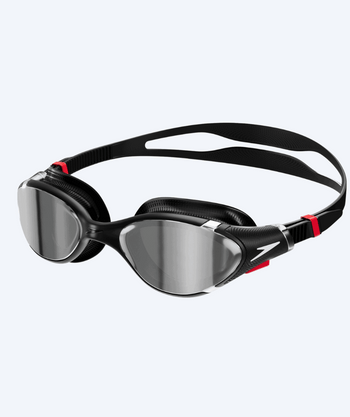 Speedo Schwimmbrille für Freizeitschwimmer - Biofuse 2.0 Mirror - Schwarz/Silber