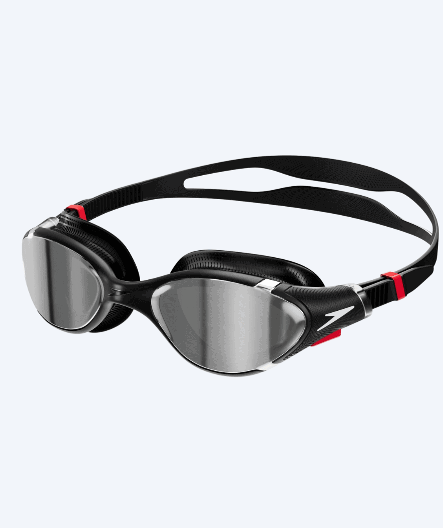 Speedo Schwimmbrille fürs Training - Biofuse 2.0 Mirror - Schwarz/silber