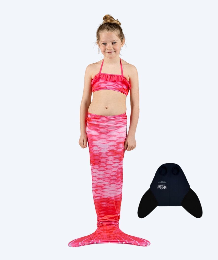 Watery Meerjungfrauenschwanz für Kinder- Pink Blush (exkl. Monoflosse)