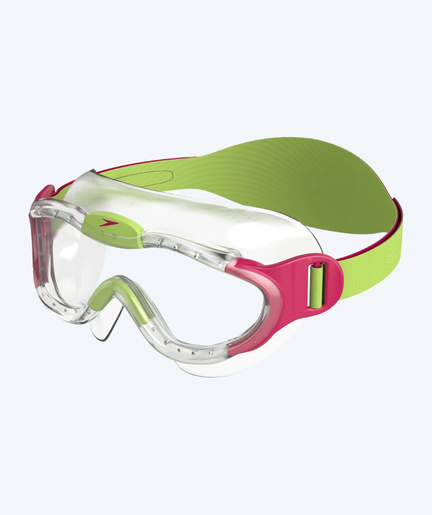 Speedo Schwimmbrille für Kinder (2-6) - Sea Squad Maske - Klar/rosa