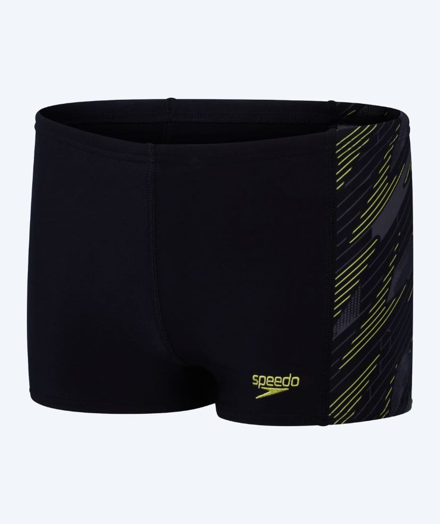 Speedo Aquashorts für Jungen - Hyperboom Panel - Schwarz/gelb