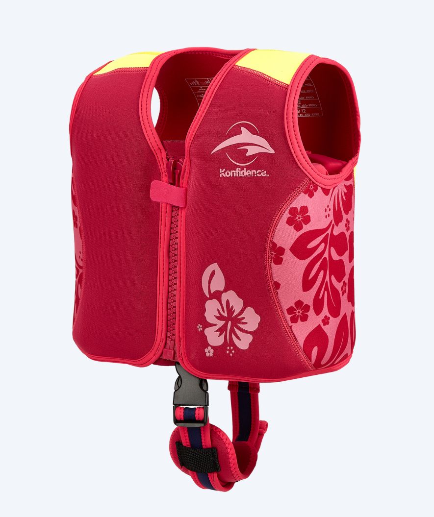 Konfidence Schwimmweste für Kinder (2-12) - Original - Hellrosa/gelb