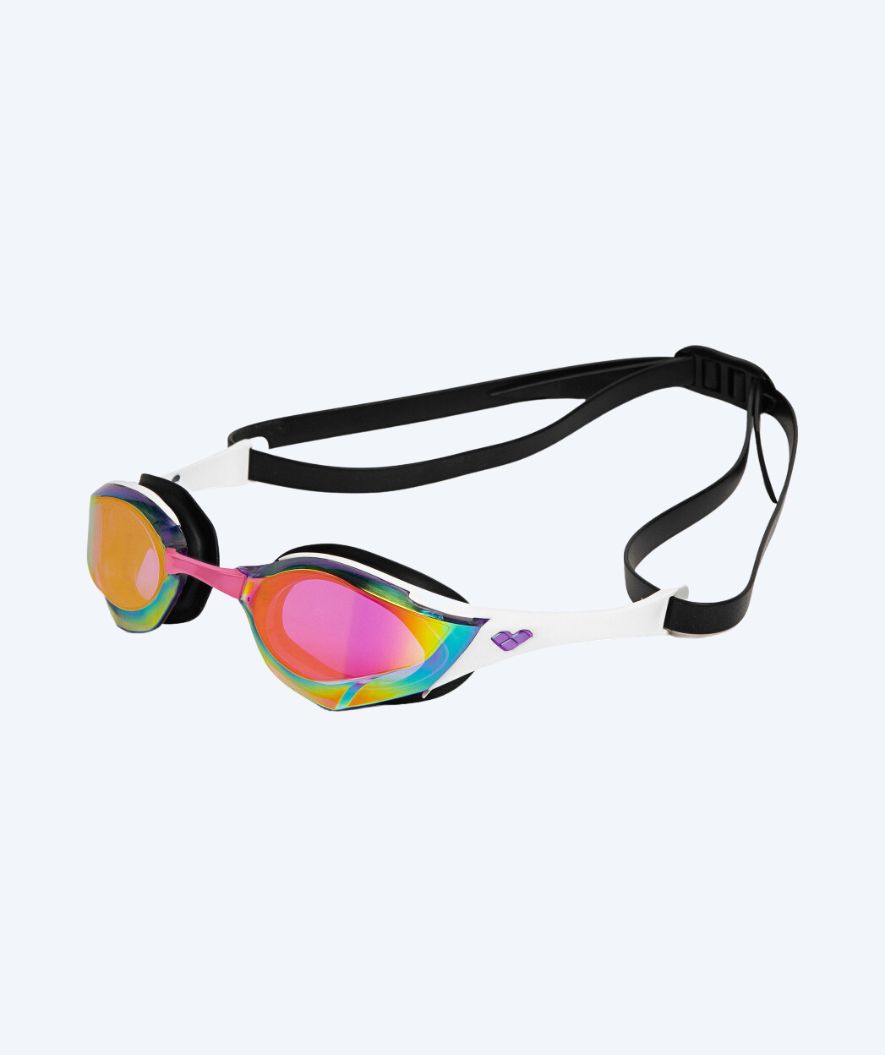 Arena Elite Schwimmbrille - Cobra Edge SWIPE Mirror - Weiß/lila