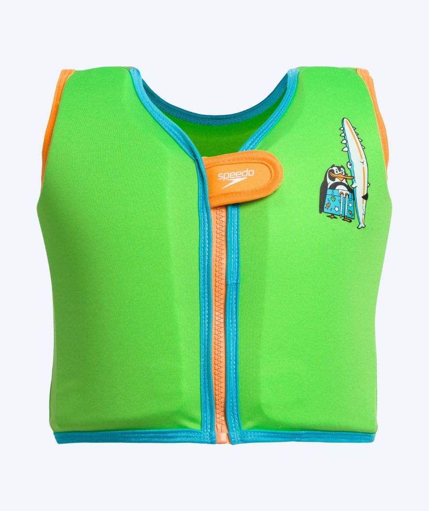 Speedo Schwimmweste für Kinder - Grün/orange
