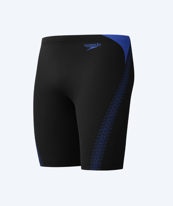 Speedo lange Badehose für Herren - Hyperboom Splice - Schwarz/Dunkelblau