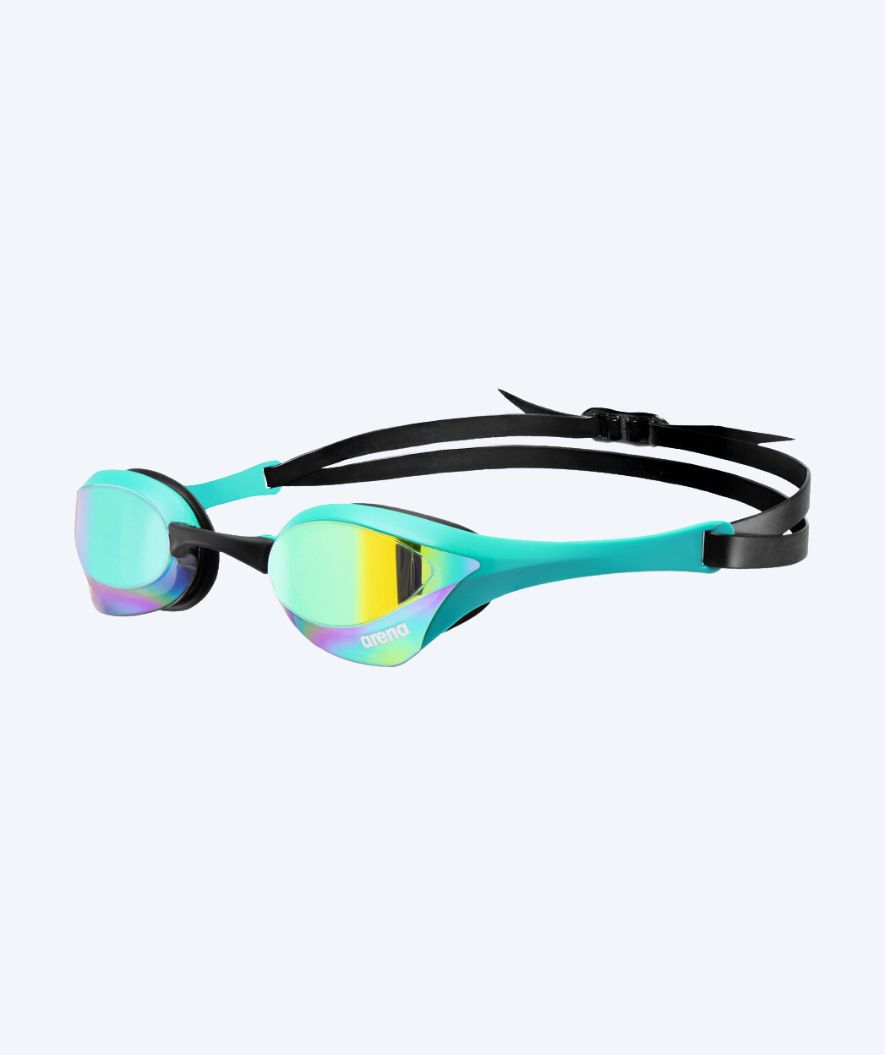 Arena Elite Schwimmbrille - Cobra Ultra SWIPE Mirror - Hellblau/gold