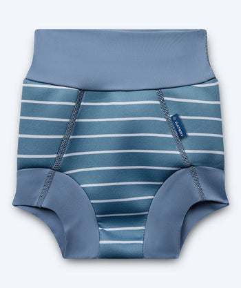 Watery Windelbadehose für Kinder - Neopren Swim Nappy - Nordic Blue Stripes