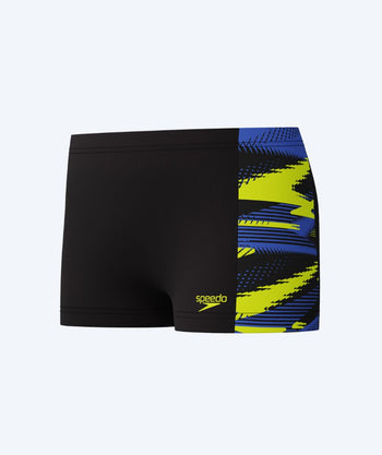 Speedo Aquashorts für Jungen - Hyperboom Panel - Schwarz/Mehrfarbig