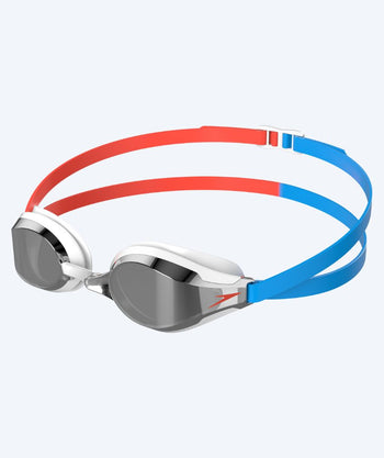 Speedo Elite Schwimmbrillen - Fastskin Speedsocket 2 Mirror - Rot/blau