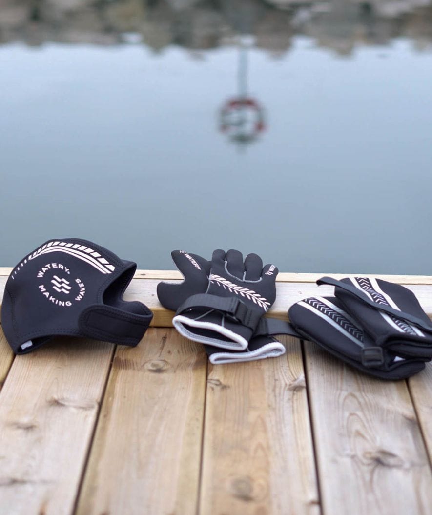 Watery Neoprenset - Thermal Reptile (3 mm) - Schwarz/silber