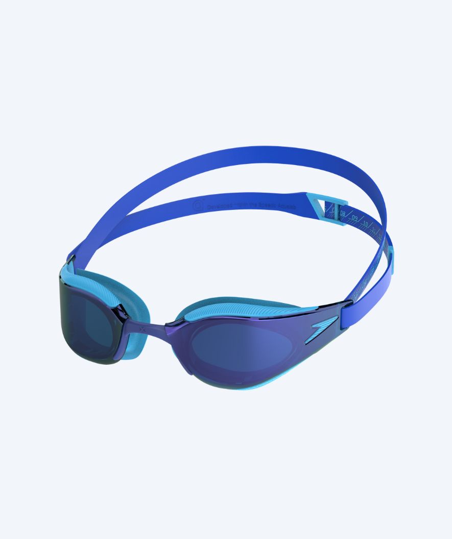 Speedo Wettkampf-Schwimmbrille für Kinder (6-14) - Fastskin Hyper Elite Mirror - Blau