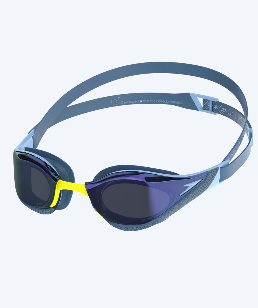 Speedo Elite Schwimmbrillen - Fastskin Pure Focus Mirror - Blau/Donkerblau (Limited 2026)