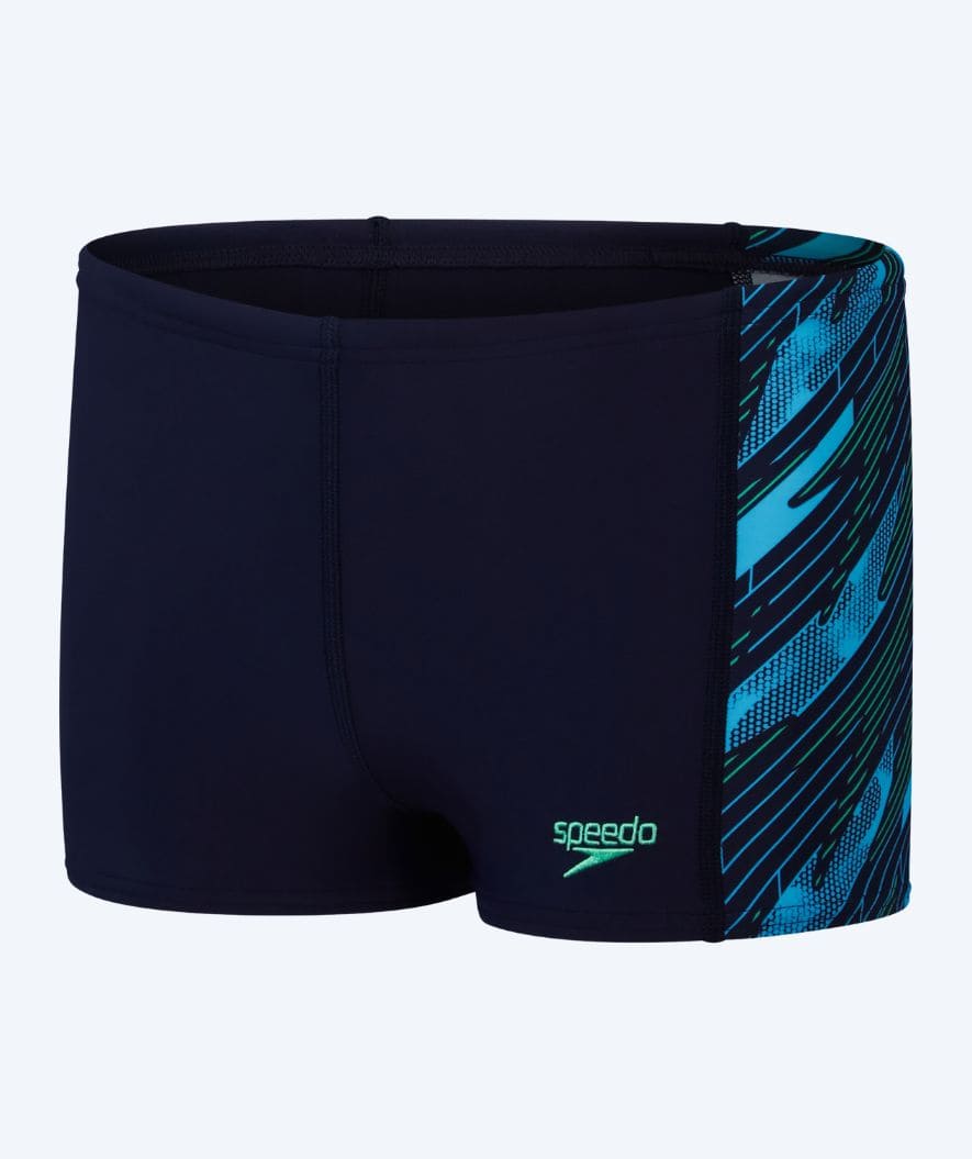 Speedo Aquashorts für Jungen - Hyperboom Panel - Donkerblau/Grün