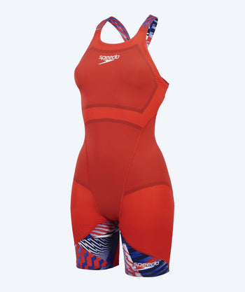 Speedo Wettkampfanzug für Mädchen - LZR Ignite - Rot/blau