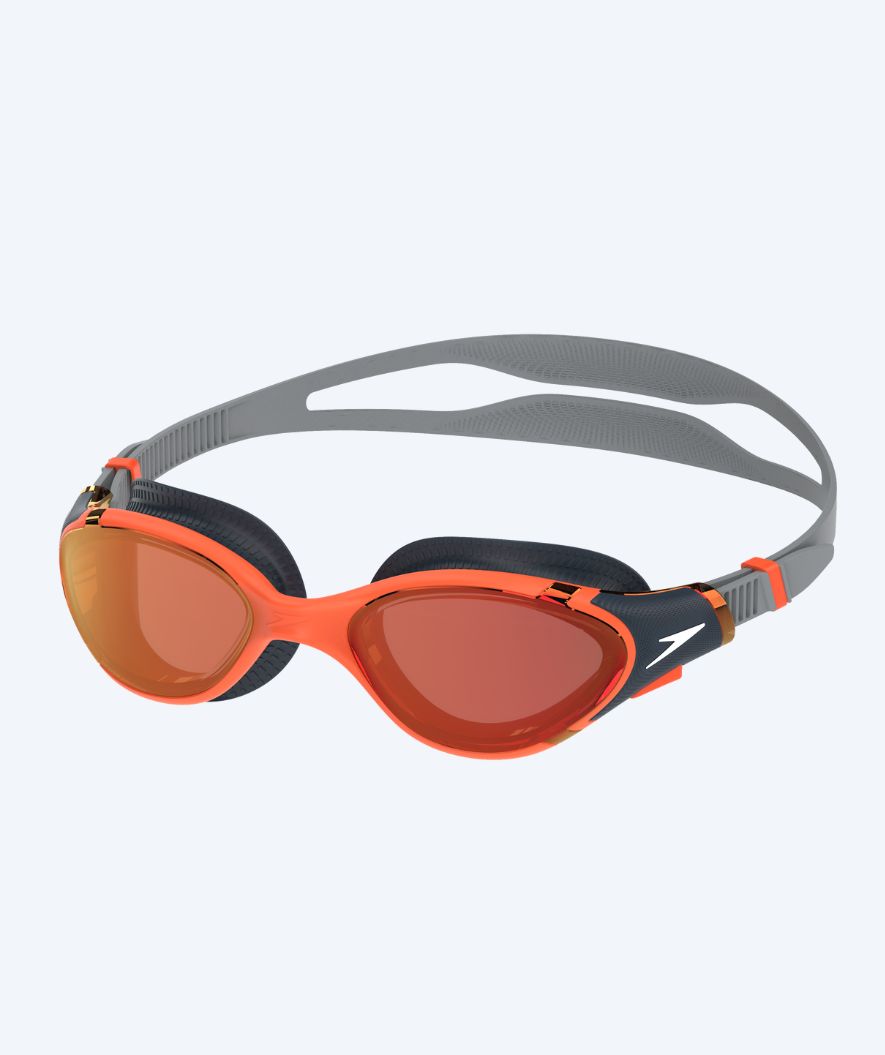 Speedo Schwimmbrille für Freizeitschwimmer - Biofuse 2.0 - Schwarz/Orange (Limited 2026)