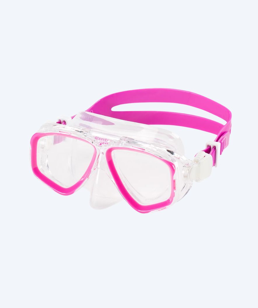 Speedo Tauchmaske für Junioren (6-16) - Adventure - Rosa/Klar
