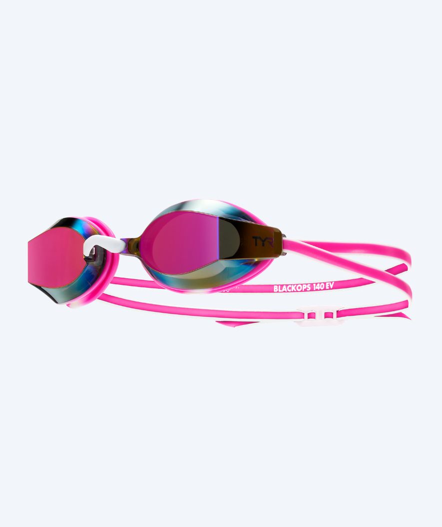 TYR Schwimmbrille - Blackops 140 EV Mirrored - Rosa/Weiß