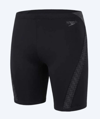 Speedo lange Badehose für Herren - Hyperboom Splice - Schwarz/Grau