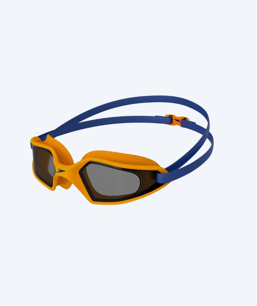 Speedo Schwimmbrille für Kinder - Hydropulse - Blau/Orange (Smoke Scheiben)