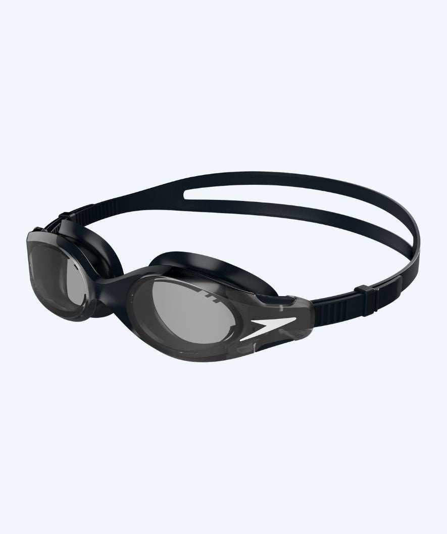 Speedo Schwimmbrille für Freizeitschwimmer - Hydrosity 2.0 - Schwarz/Grau (Smoke Scheiben)