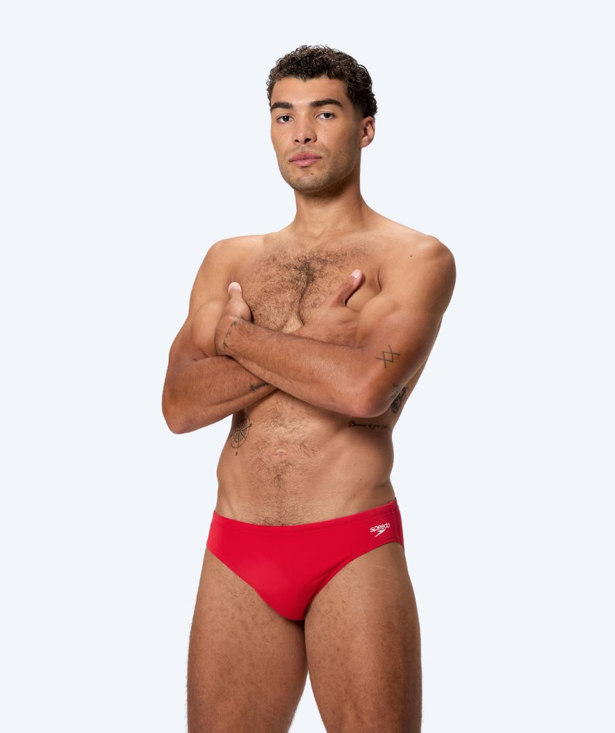 Speedo Badeslip für Herren - Endurance Logo - Rot