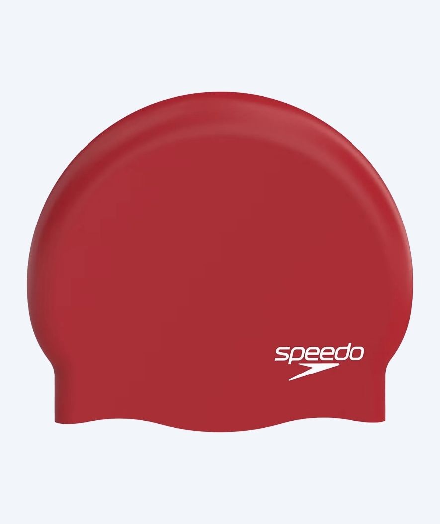 Speedo Badekappe - Plain Moulded - Dunkelrot