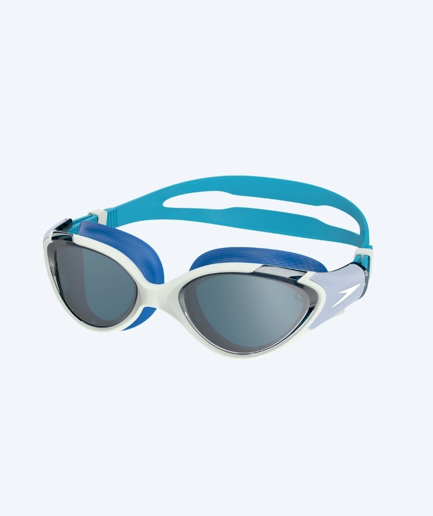Speedo Schwimmbrille für Damen - Biofuse 2.0 Mirror - Dunkelblau/Hellblau