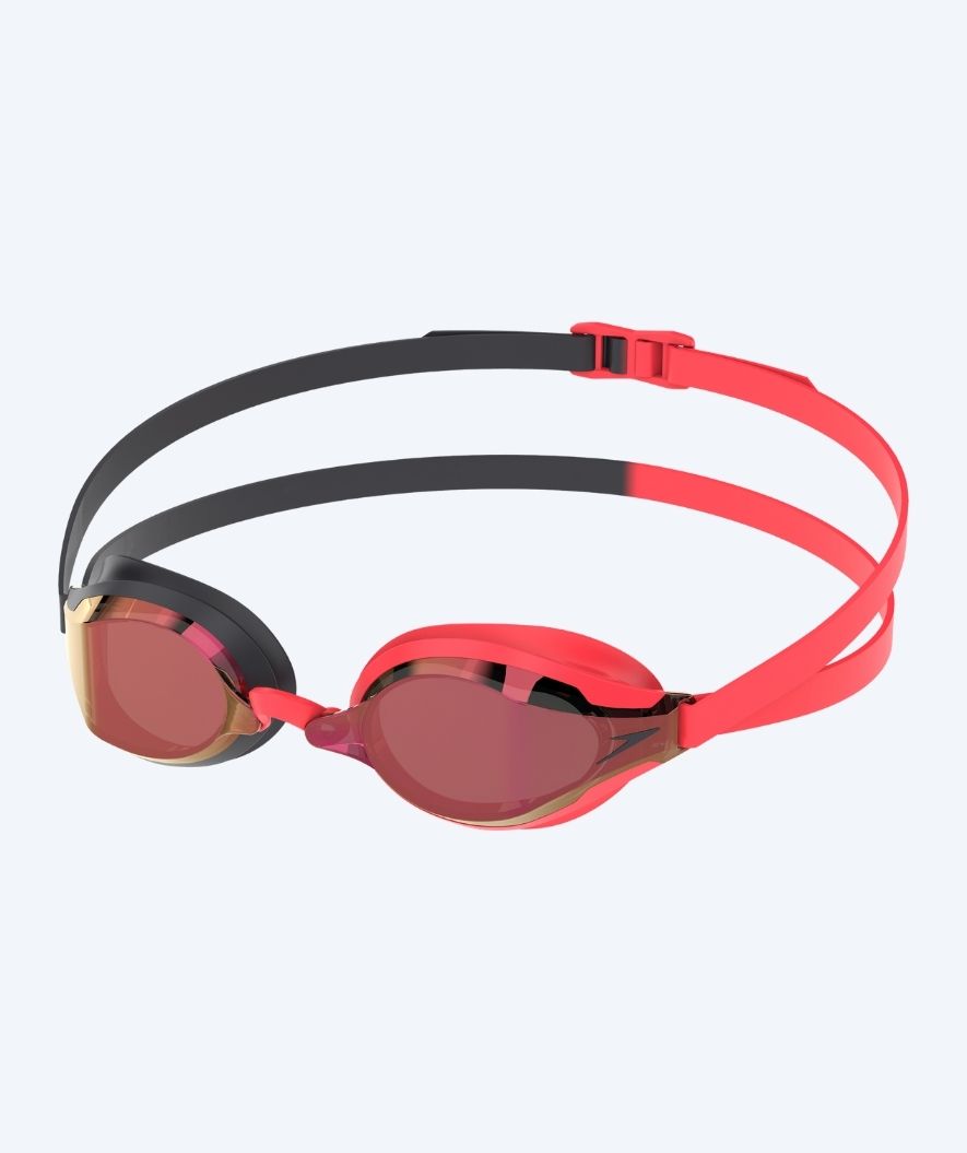 Speedo Elite Schwimmbrillen - Fastskin Speedsocket 2 Mirror - Rot/Schwarz